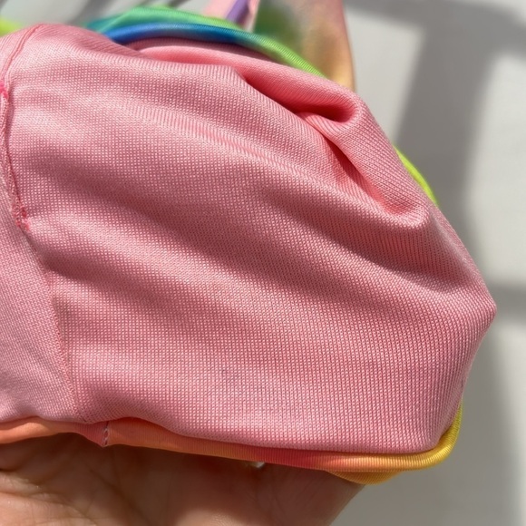 Brand new women’s size small rainbow, tie-dye, itsy-bitsy string, bikini swim - Picture 7 of 11